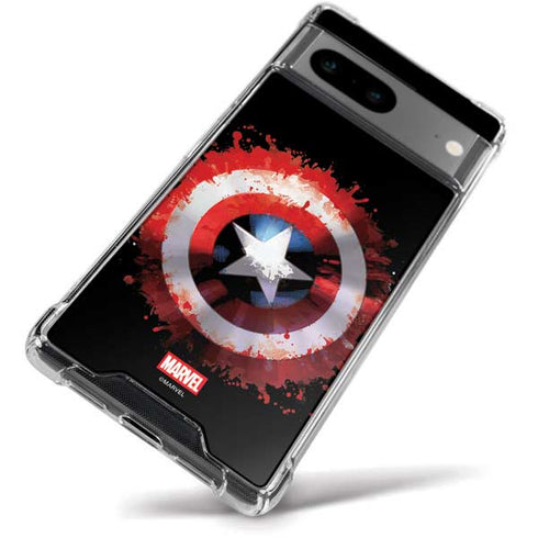 Marvel Captain America Star Shield Google Pixel 8 Clear Case